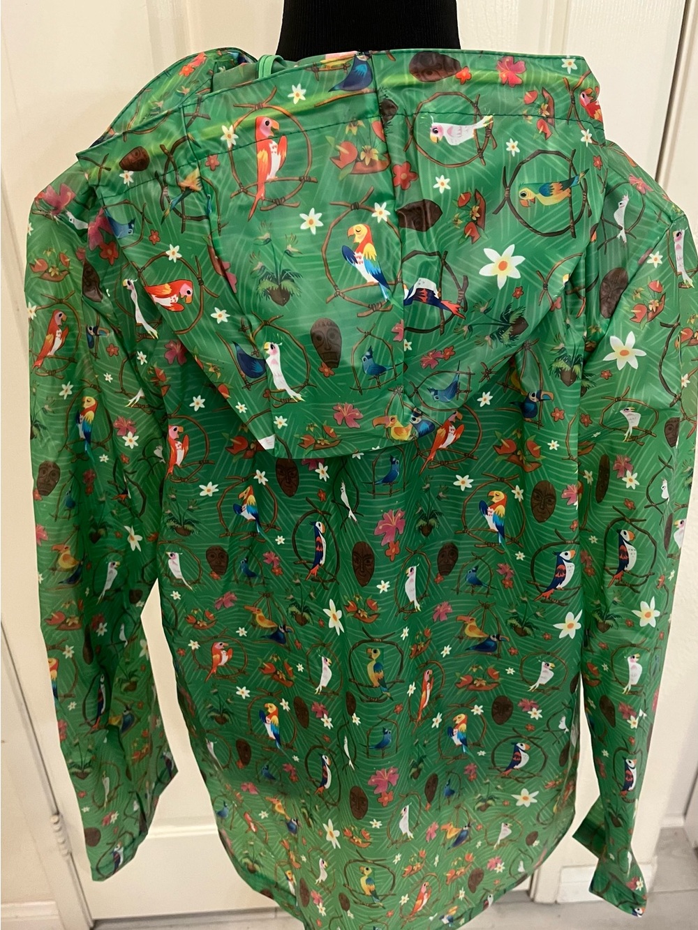 Disney Enchanted Tiki Room Hooded Utility Rain Jacket - Picture 9 of 14